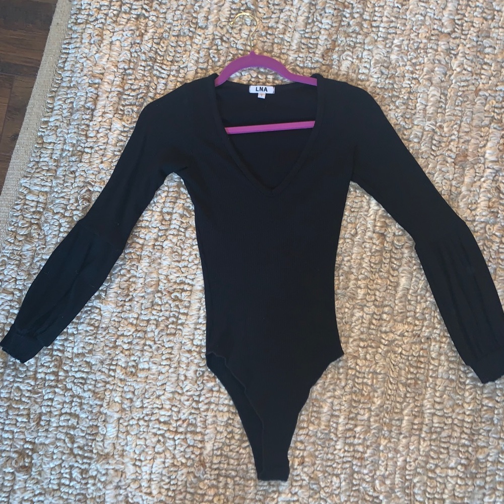LNA bodysuit with bell sleeve size small
